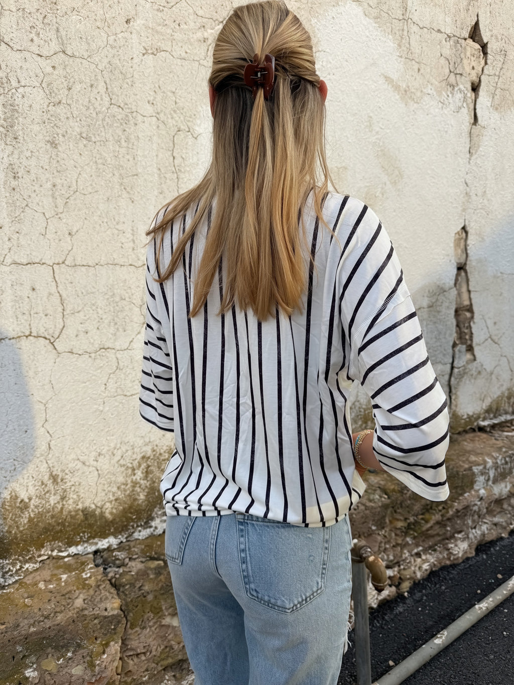 Colorblock 3/4 Tee