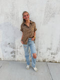 Metallic Leopard Top
