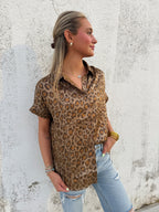 Metallic Leopard Top