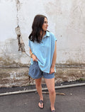 Sleeveless Polo Oversized Top